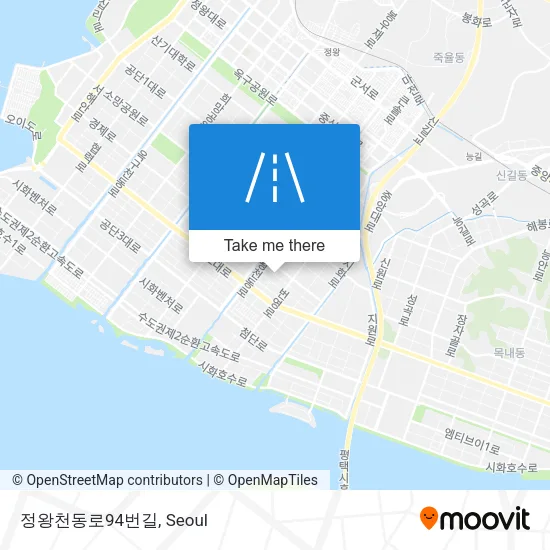 정왕천동로94번길 map