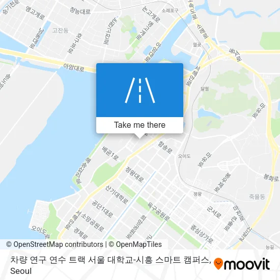차량 연구 연수 트랙 서울 대학교-시흥 스마트 캠퍼스 map