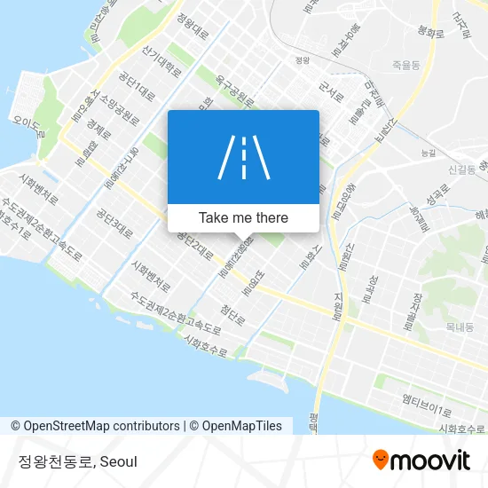정왕천동로 map