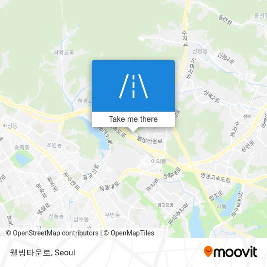 웰빙타운로 map