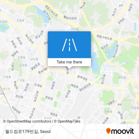 월드컵로179번길 map