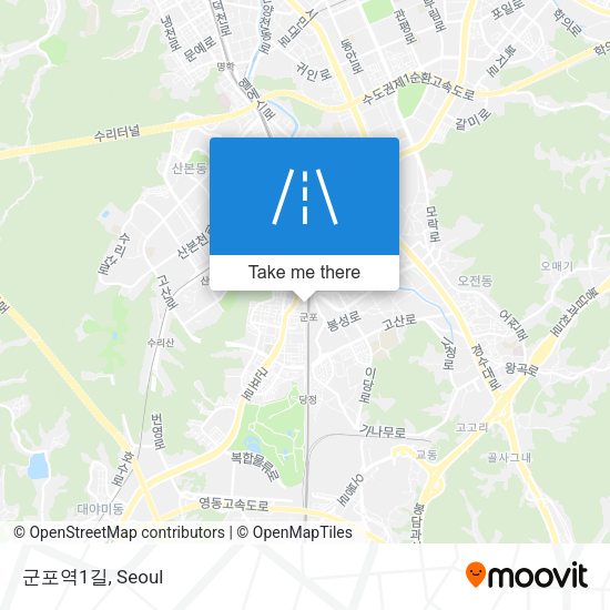 군포역1길 map