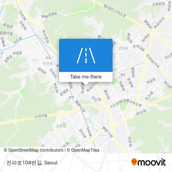 전파로104번길 map