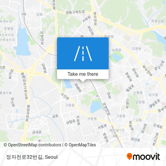 정자천로32번길 map