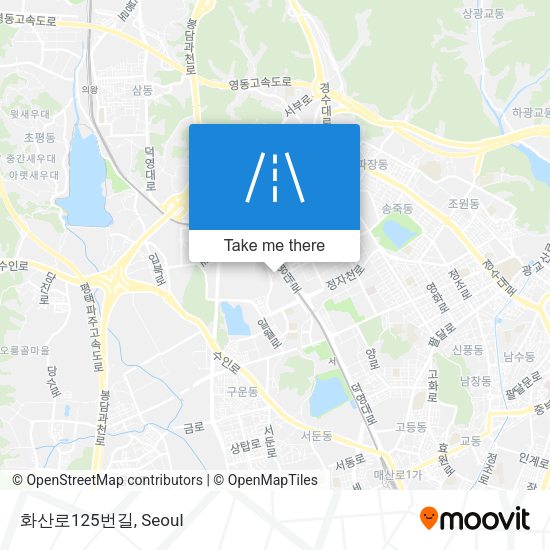 화산로125번길 map