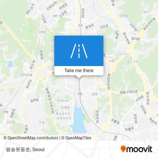 왕송못동로 map