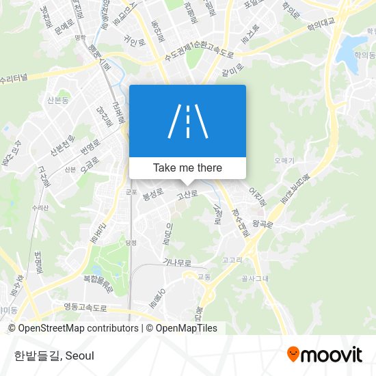 한밭들길 map