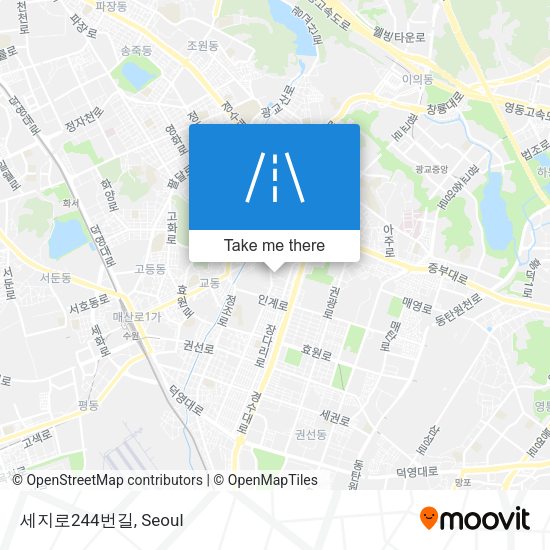 세지로244번길 map