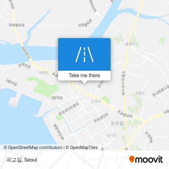곡교길 map