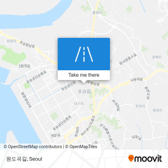 원도곡길 map