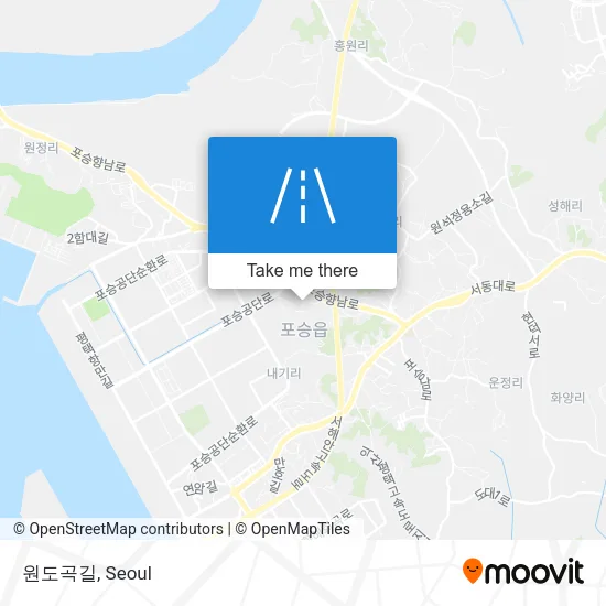 원도곡길 map