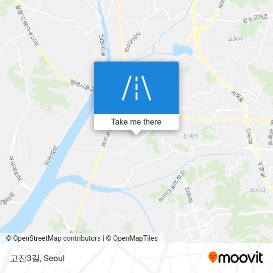 고잔3길 map
