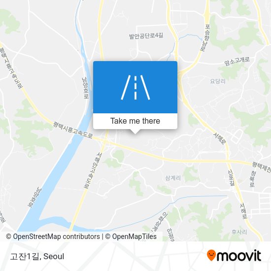 고잔1길 map