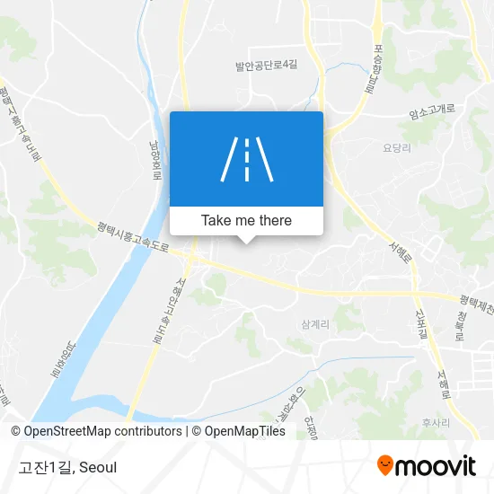 고잔1길 map