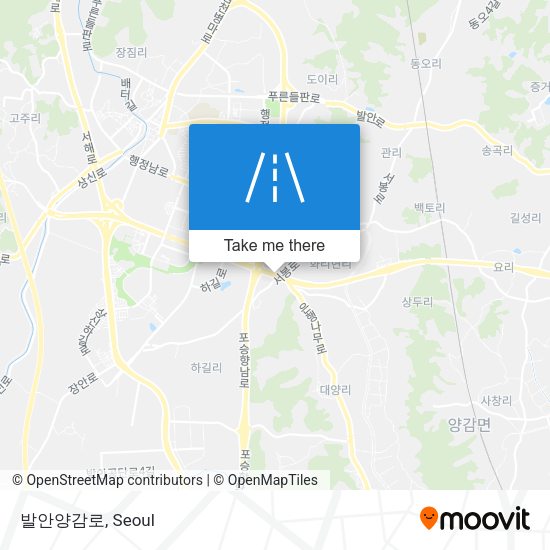 발안양감로 map