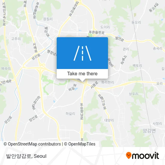 발안양감로 map