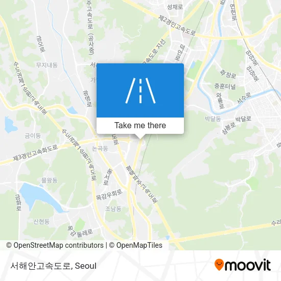 서해안고속도로 map
