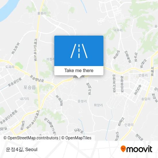운정4길 map
