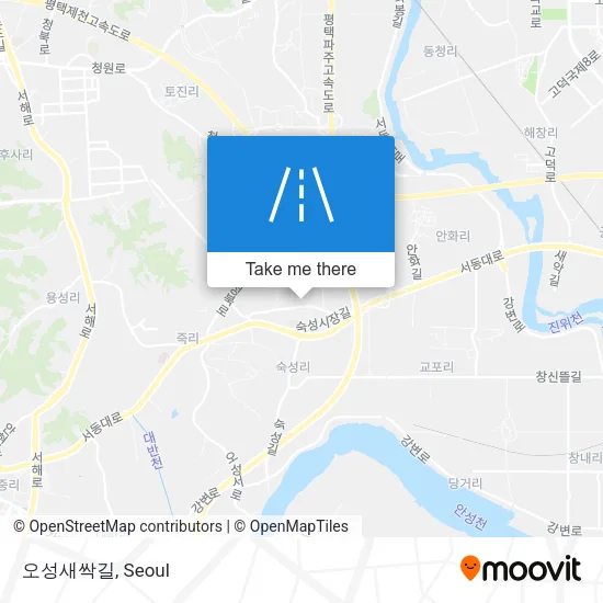 오성새싹길 map
