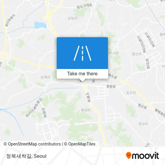 청북새싹길 map