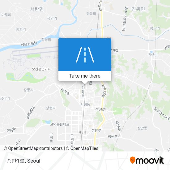 송탄1로 map