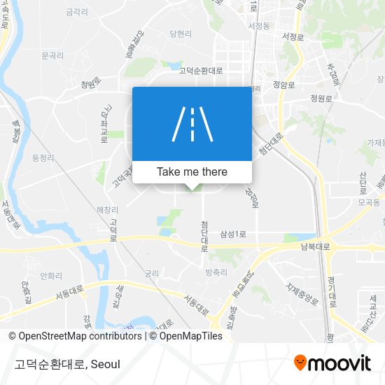 고덕순환대로 map