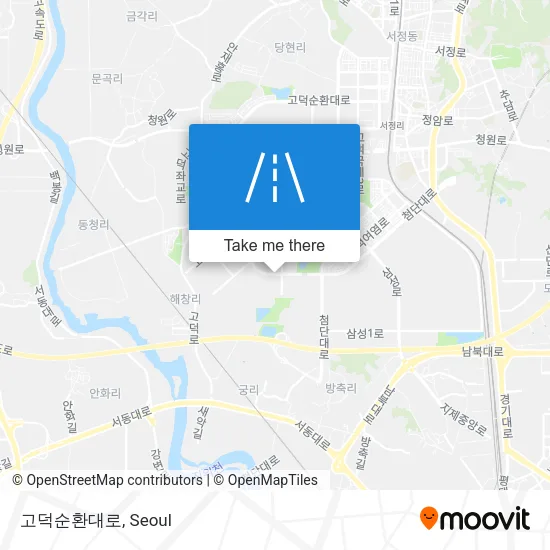 고덕순환대로 map