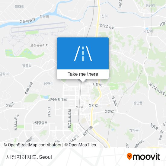서정지하차도 map