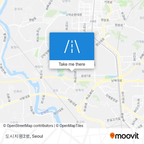 도시지원2로 map