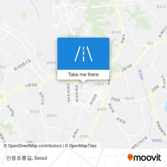 안중초롱길 map