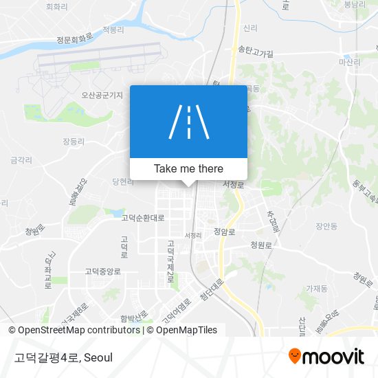 고덕갈평4로 map