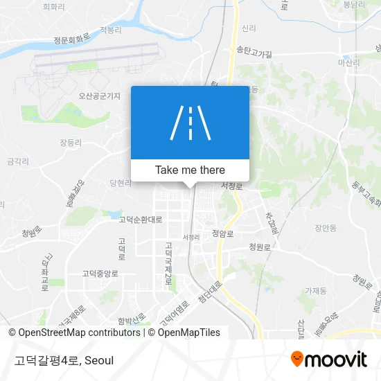 고덕갈평4로 map
