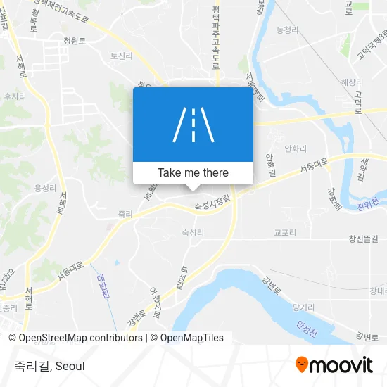 죽리길 map