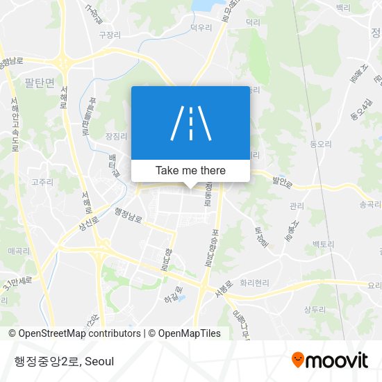 행정중앙2로 map