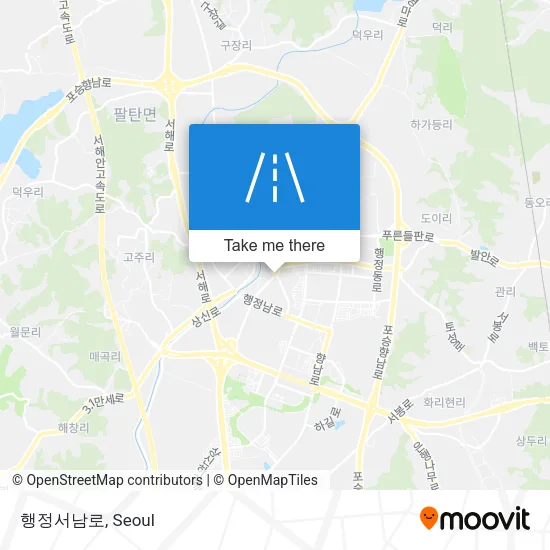 행정서남로 map