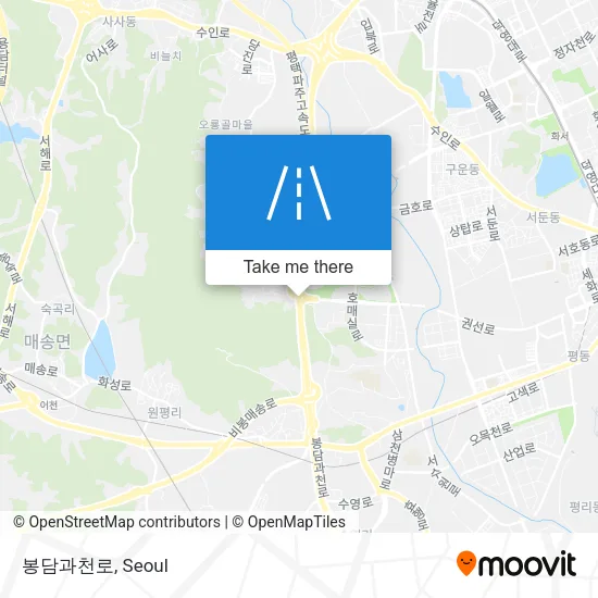 봉담과천로 map