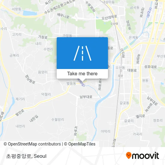 초평중앙로 map