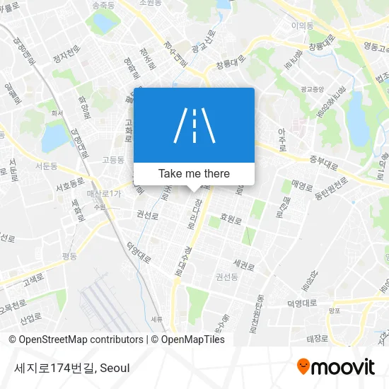 세지로174번길 map