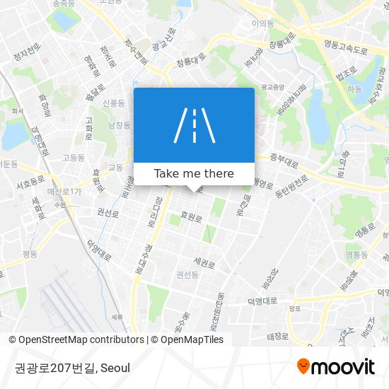 권광로207번길 map