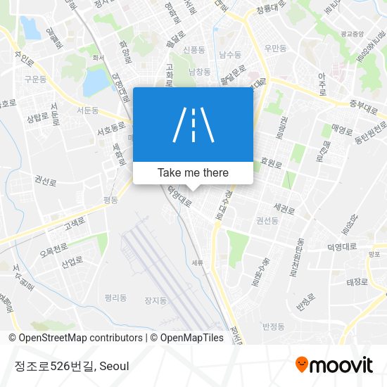 정조로526번길 map
