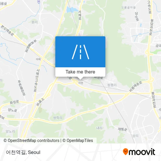 어천역길 map