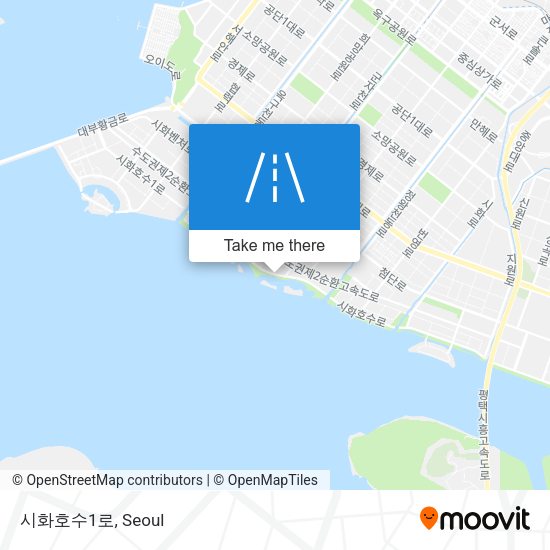시화호수1로 map