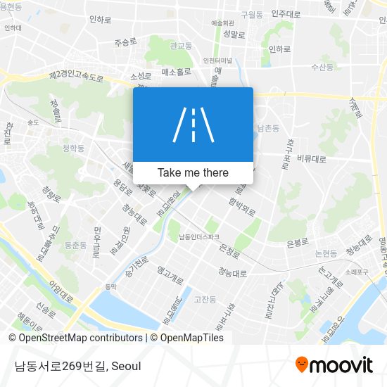 남동서로269번길 map