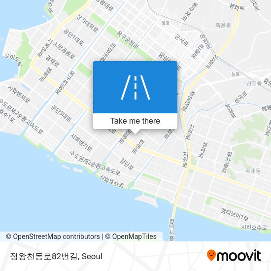 정왕천동로82번길 map