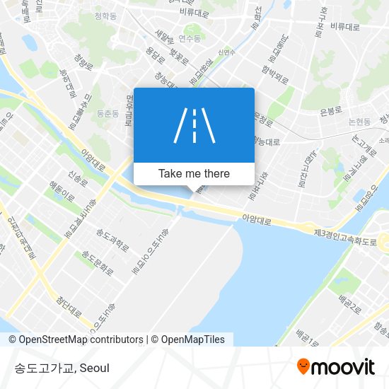 송도고가교 map
