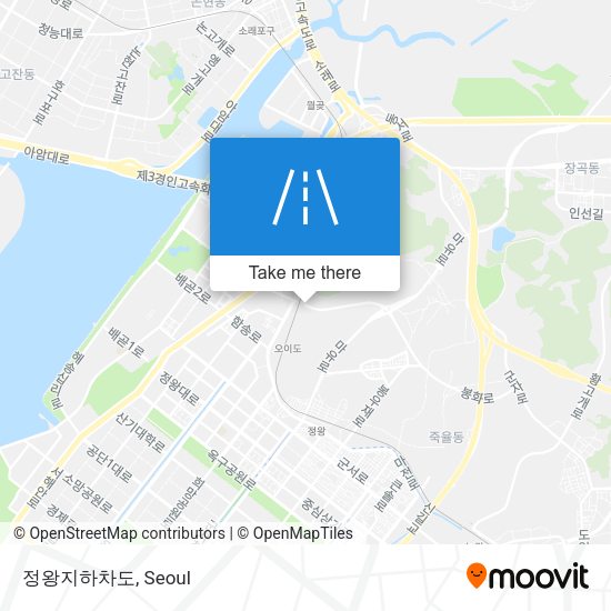 정왕지하차도 map