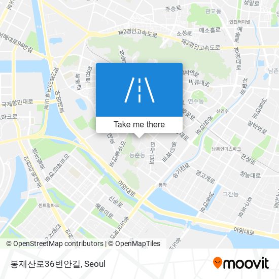 봉재산로36번안길 map