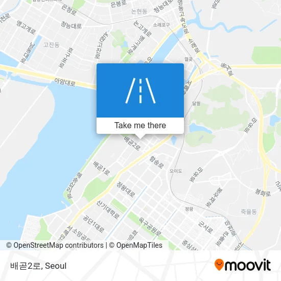 배곧2로 map