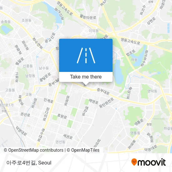 아주로4번길 map