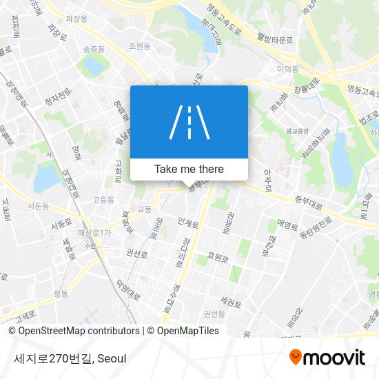 세지로270번길 map